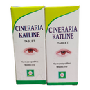 Two boxes of Cineraria Katline Tablet on a white background