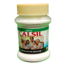 Bottle of Krig's Calsil with a white label on a white background