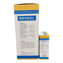 Mensol packaging with blue and yellow design on a white background