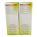 Two boxes with a list of ingredients and manufacturing details on a white background