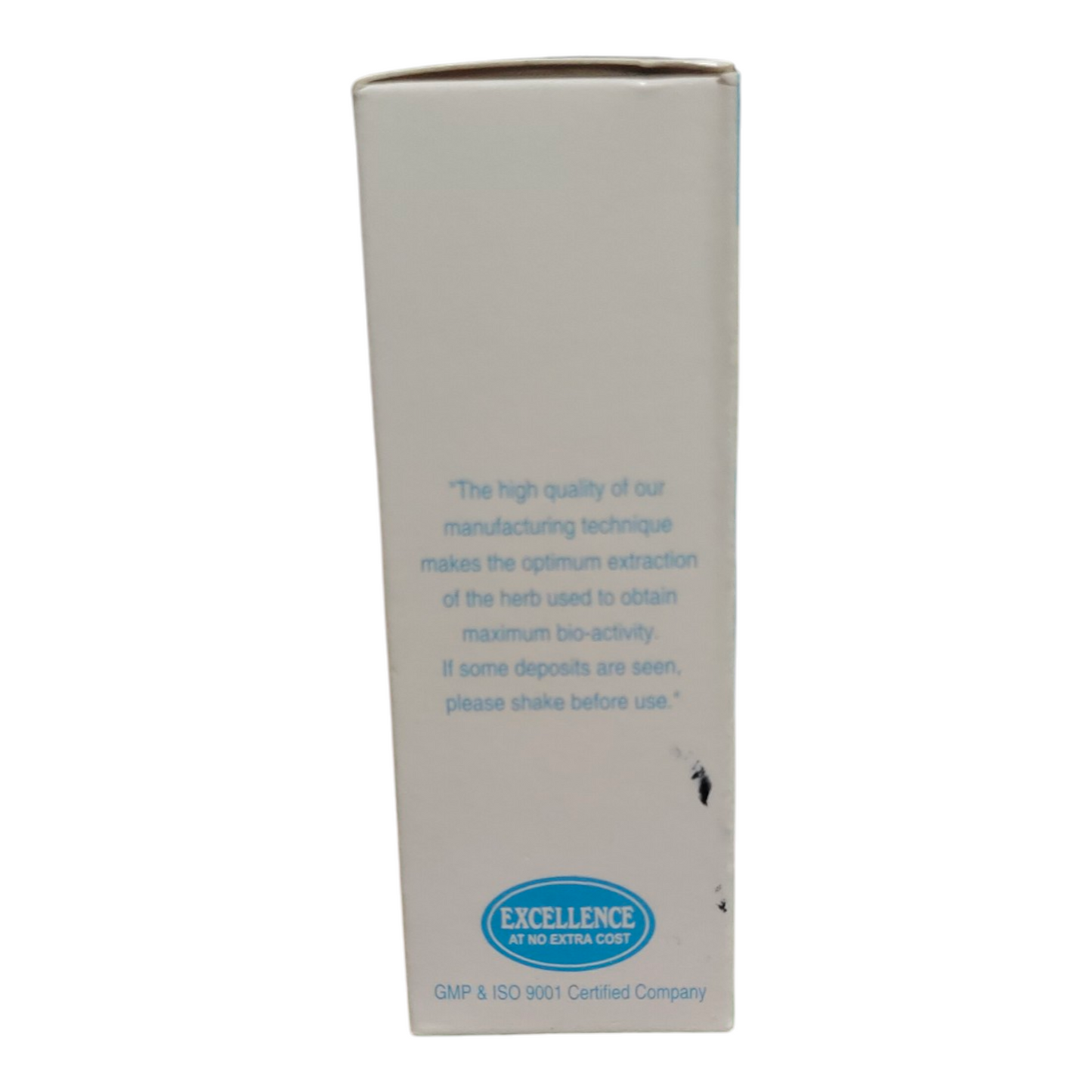White box with blue text and 'Excellence' logo on a white background