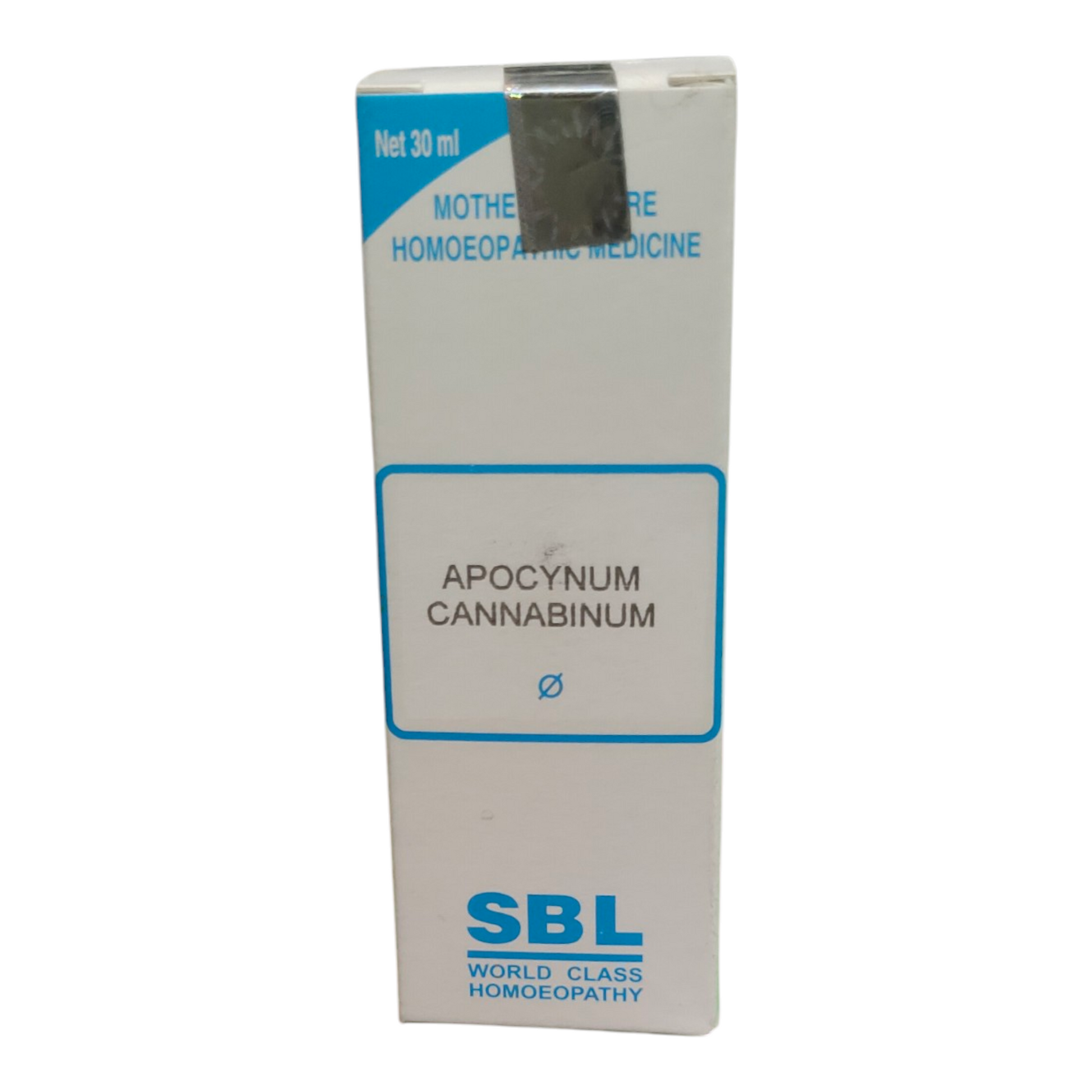 SBL Apocynum Cannabinum homeopathic medicine box on a white background
