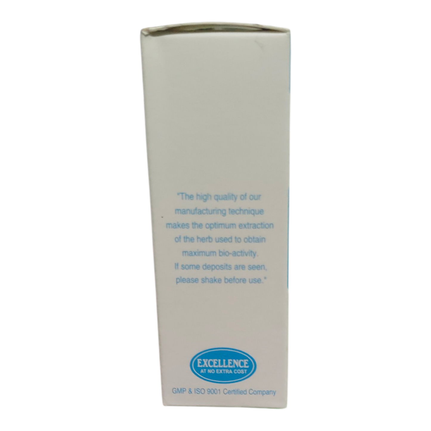 White box with blue text and 'Excellence' logo on a white background