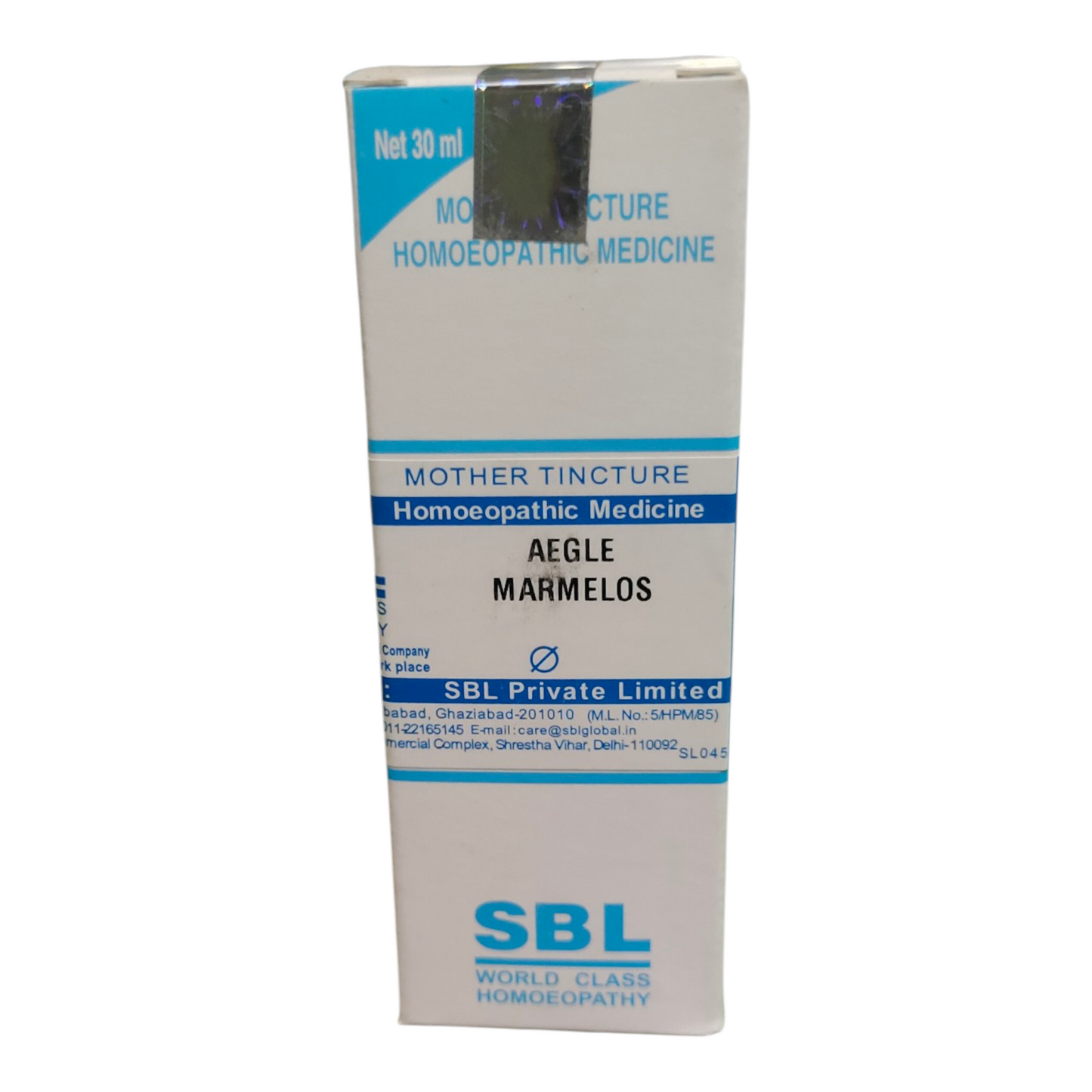 SBL Mother Tincture Homeopathic Medicine box on a white background