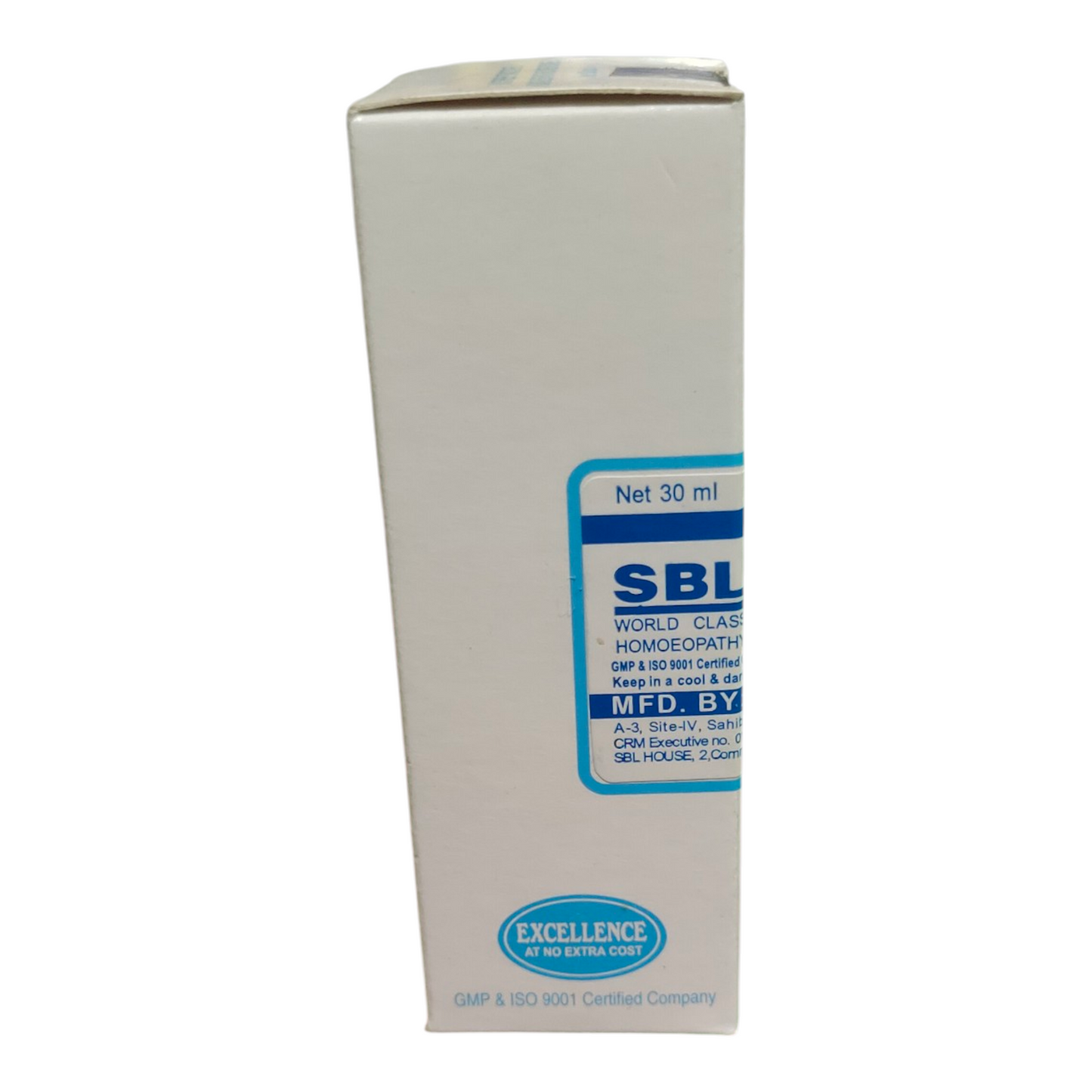 SBL homeopathic product packaging on a white background