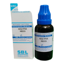 SBL Acalypha Indica homeopathic medicine bottle and packaging on a white background