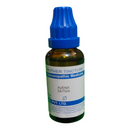 Bottle of Avena Sativa mother tincture with blue cap on a white background