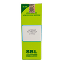SBL homeopathic medicine box with green and yellow design on a white background