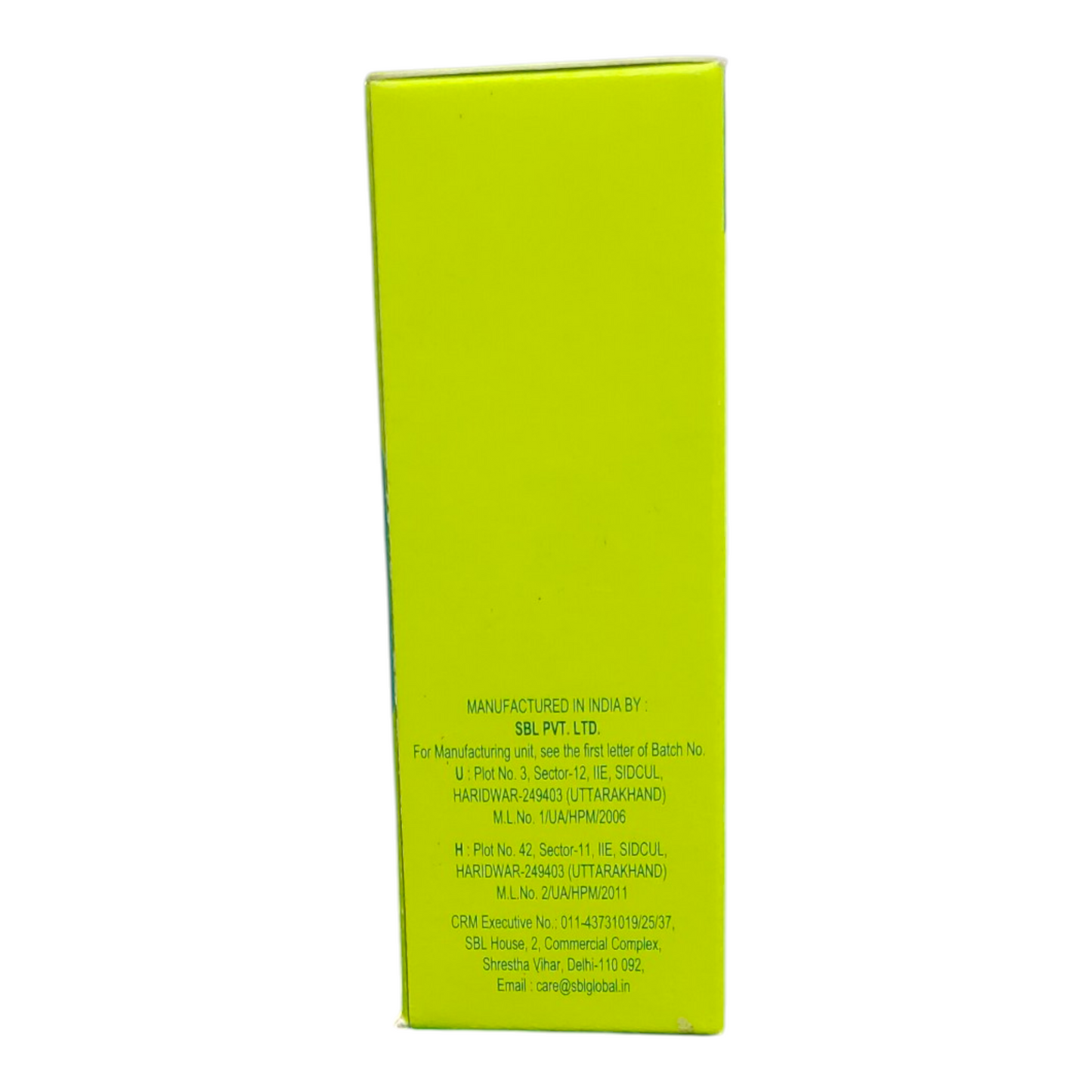 Green box with text on a white background
