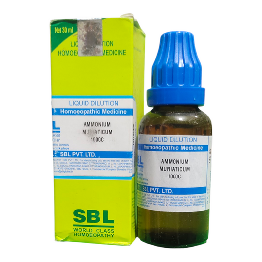 SBL homoeopathic medicine bottle and packaging on a white background
