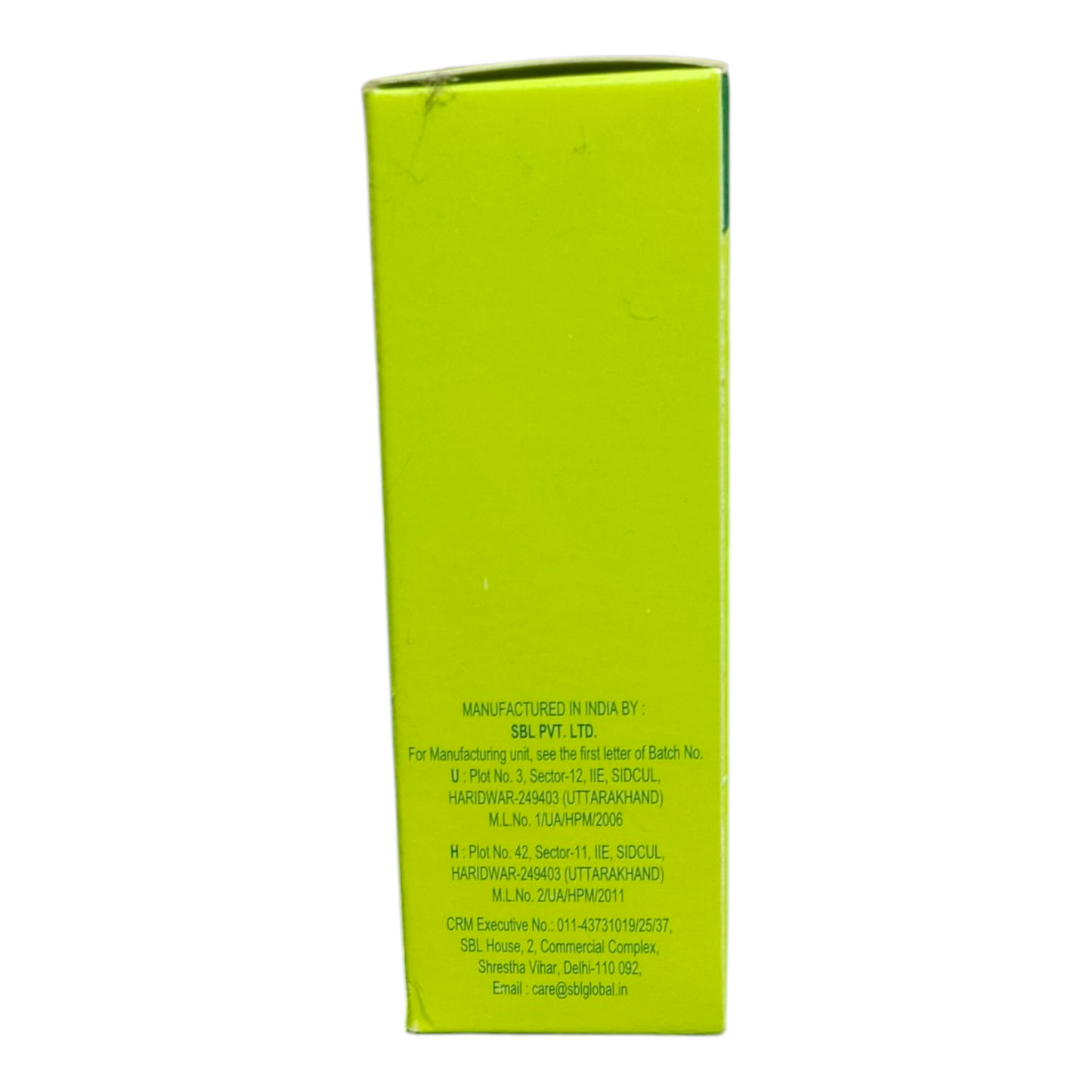 Green box with text on a white background