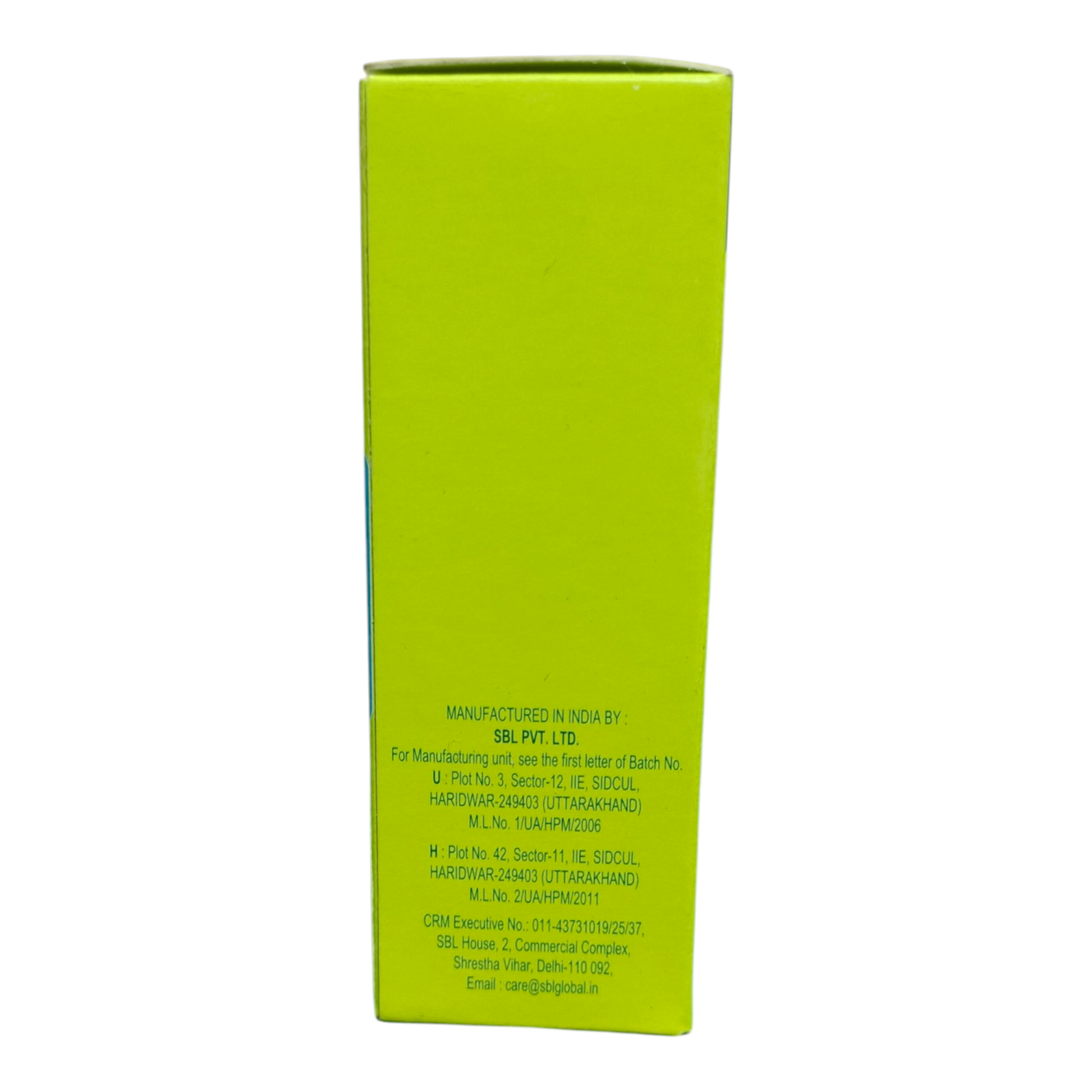 Green box with text on a white background