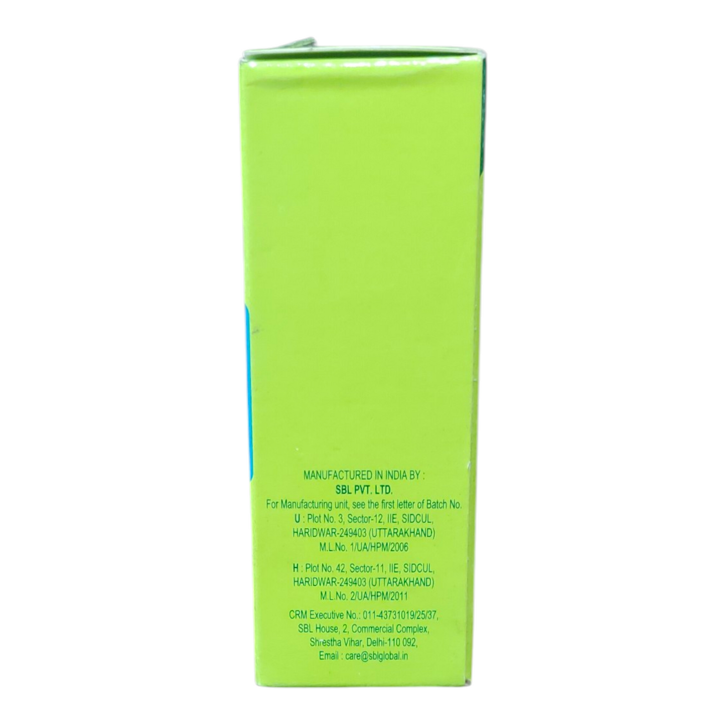 Green box with text on a white background