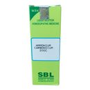 Green box of SBL Ammonium Carbonicum 200C homeopathic medicine on a white background