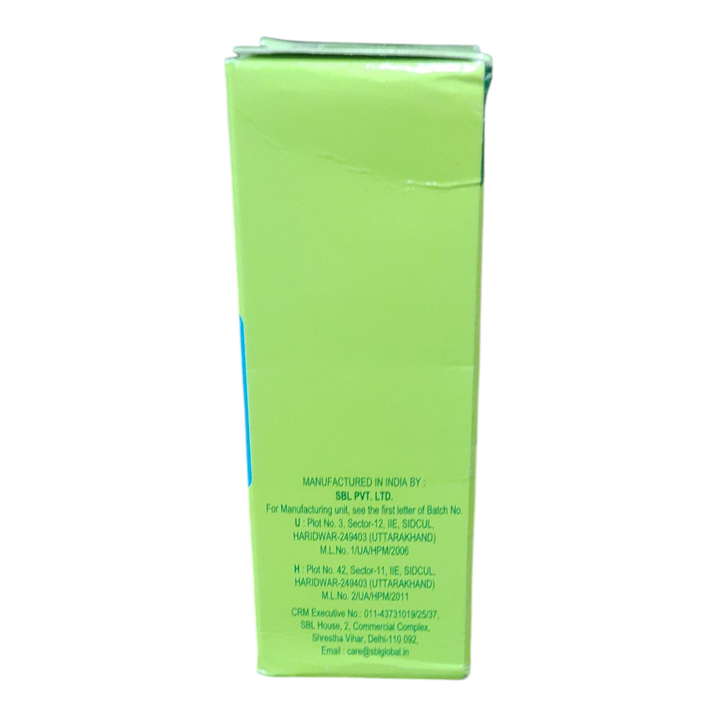 Green box with text on a white background