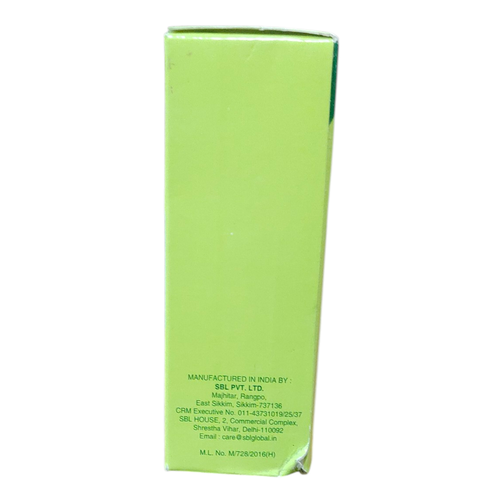 Green box with text on a white background