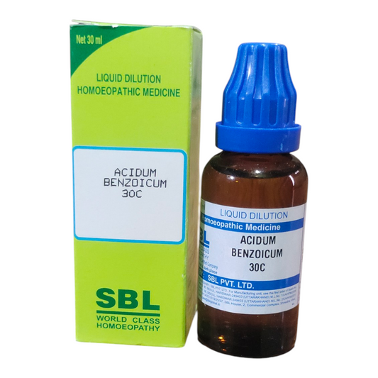 SBL homeopathic medicine bottle and packaging on a white background