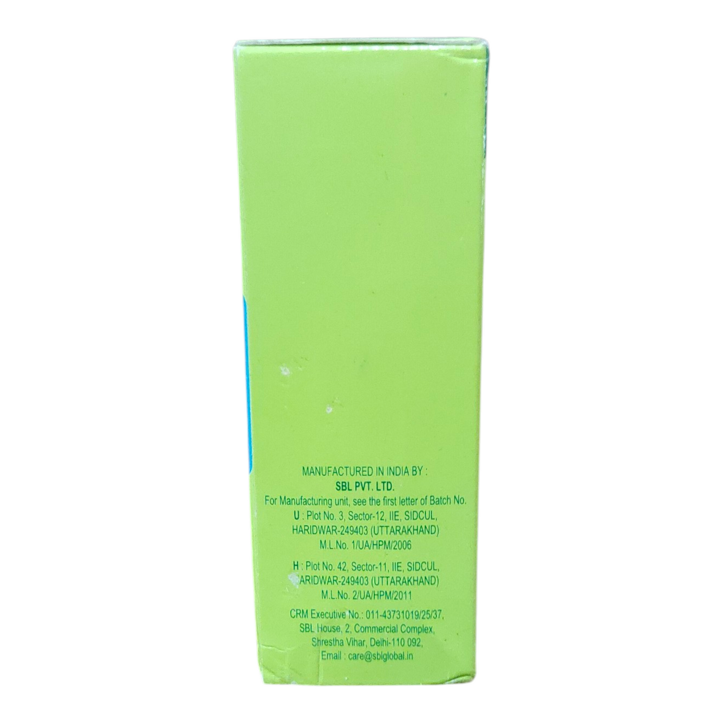 Green box with text on a white background