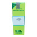 Green box of SBL Actaea Spicata 30c homoeopathic medicine on a white background