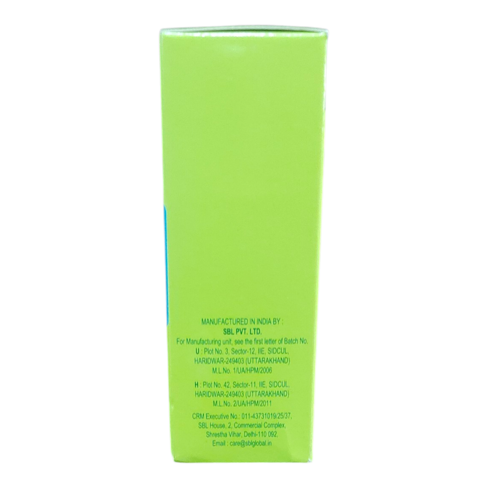 Green box with text on a white background
