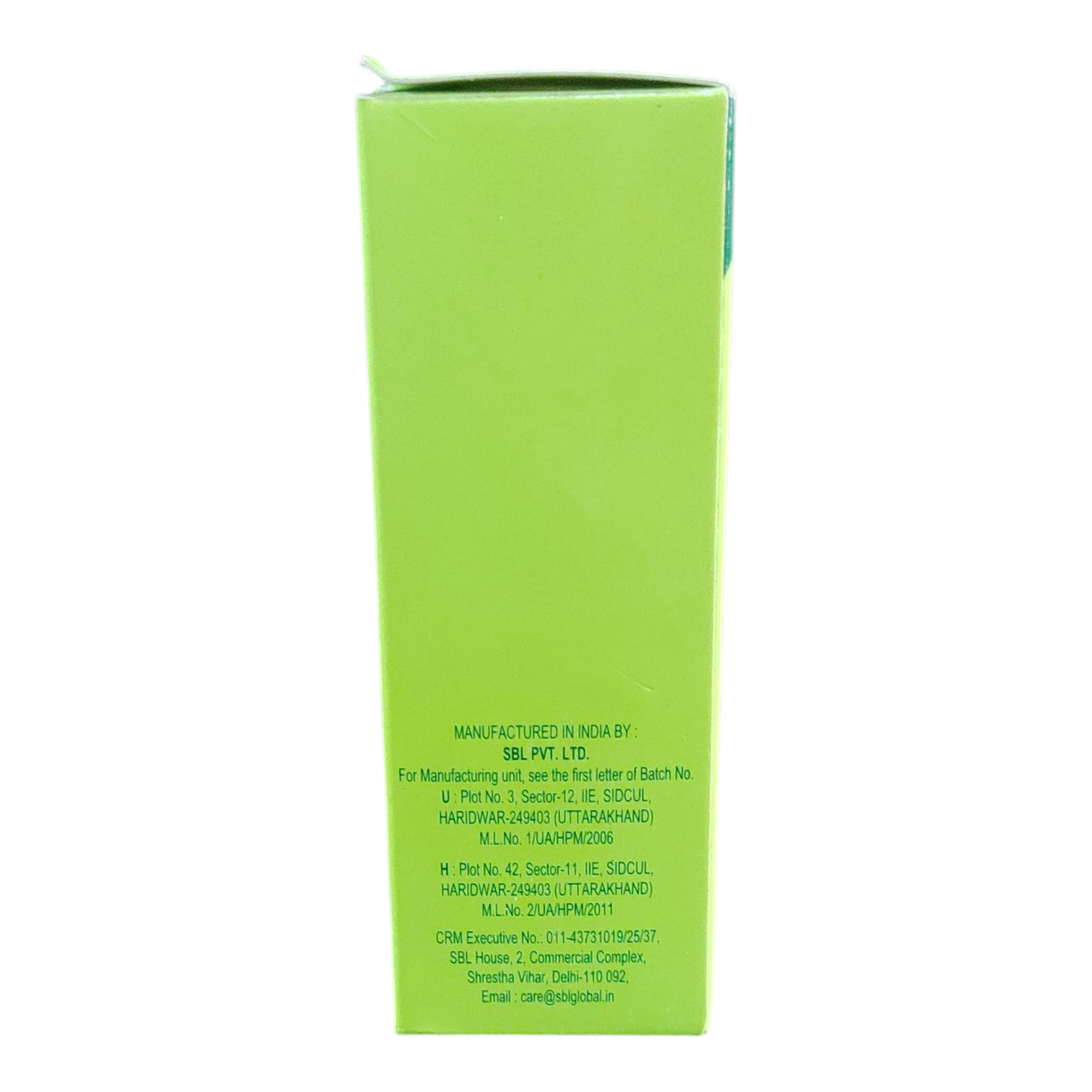 Green box with text on a white background