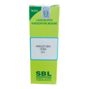 Green box of SBL Angustura Vera 30C homeopathic medicine on a white background