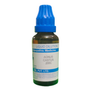 Bottle of Agnus Castus liquid dilution with blue cap on a white background