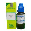 SBL Allium Cepa 200C homeopathic medicine bottle and packaging on a white background