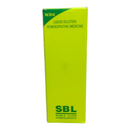 Green box of SBL homoeopathic medicine on a white background