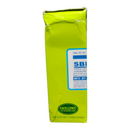 Green packaging with SBI label on a white background