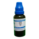 Bottle of Avena Sativa 200C homeopathic medicine with blue cap on a white background