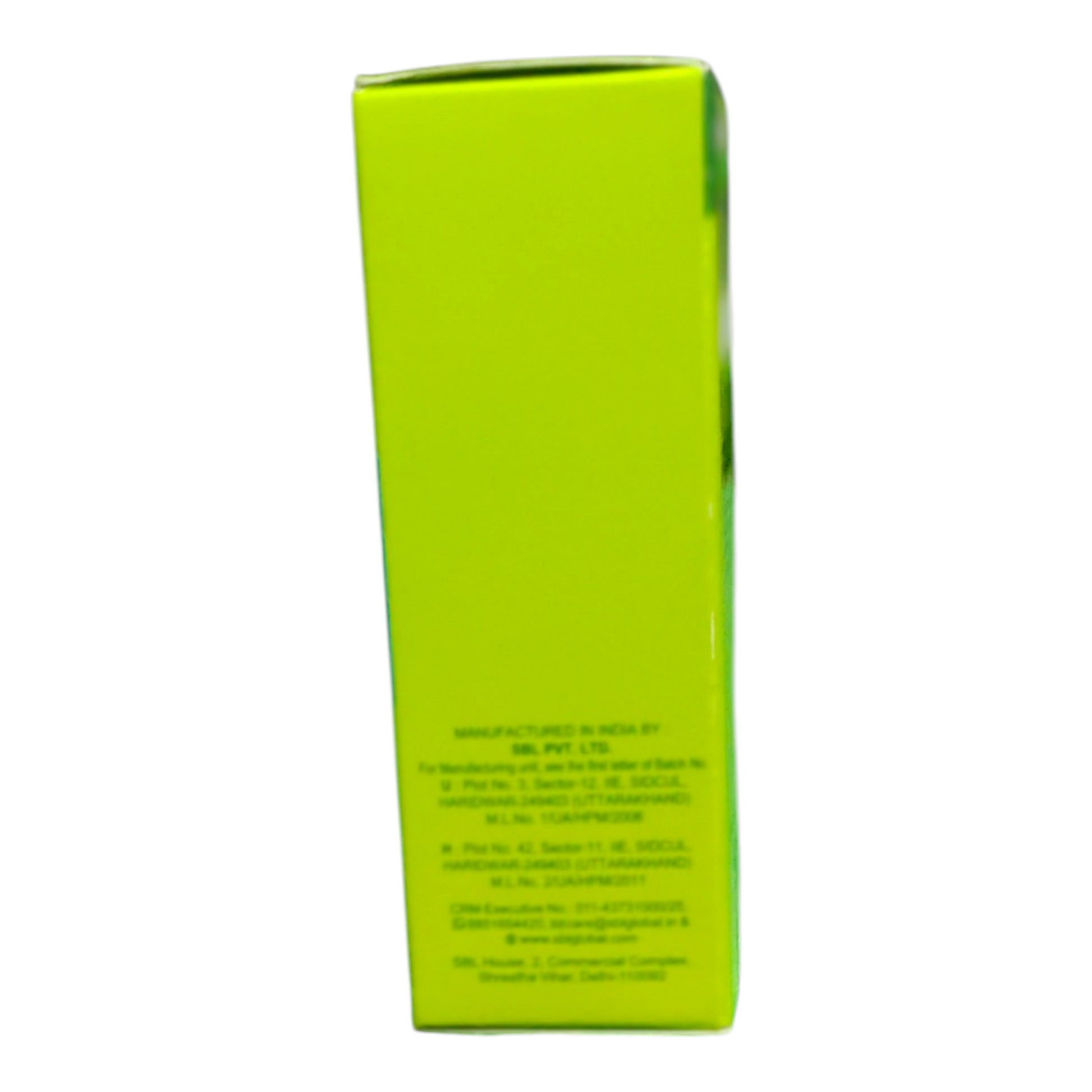 Green box with text on a white background