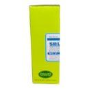 Yellow box with a blue label featuring 'SBL' on a white background