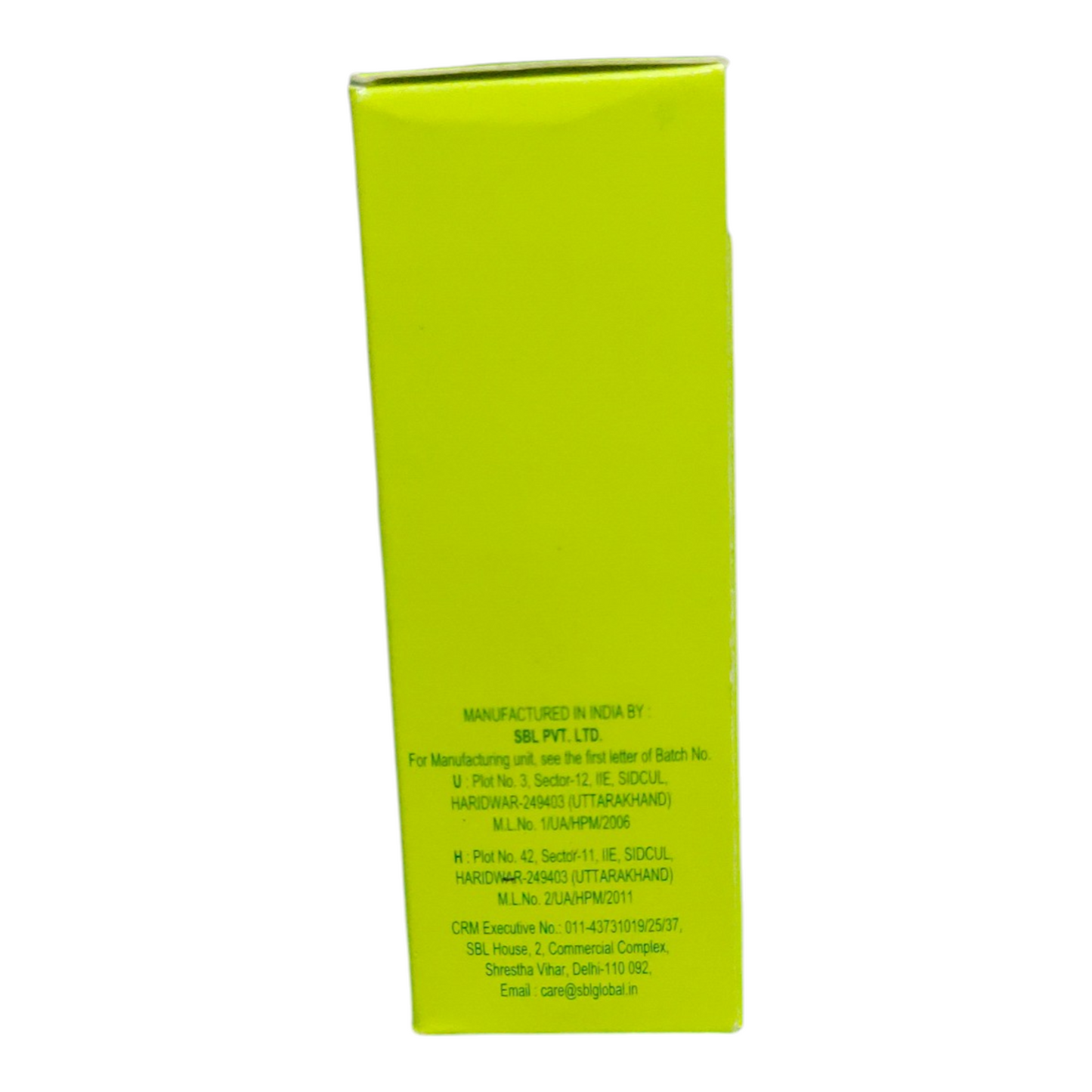 Green box with text on a white background
