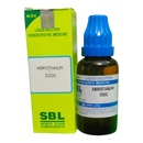 SBL Abrotanum 200C homeopathic medicine bottle and packaging on a white background