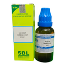 SBL homeopathic medicine bottle and packaging on a white background