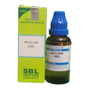SBL Bacillinum 1000C homeopathic medicine bottle and packaging on a white background