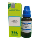 SBL Baryta Carbonica 1000C homeopathic medicine bottle and packaging on a white background