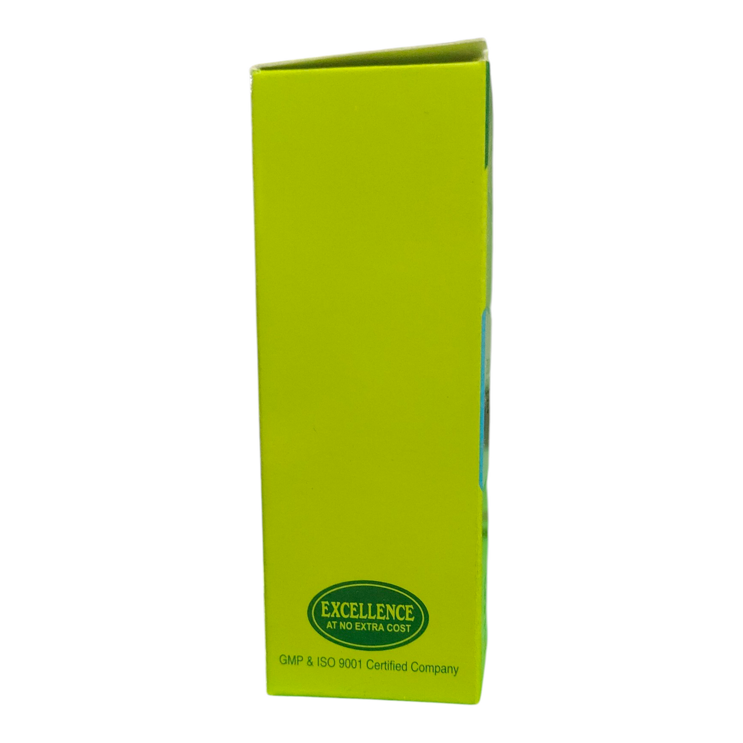 Green box with a logo and text on a white background