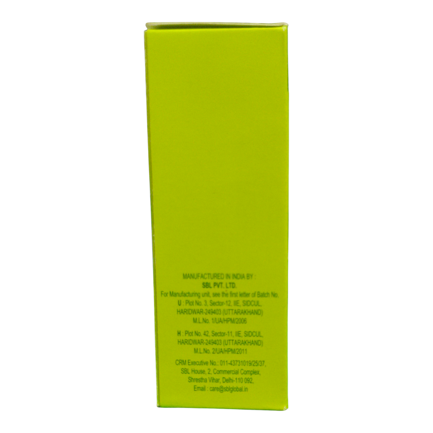 Green box with text on a white background