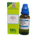 SBL Berberis Aquifolium 30C homoeopathic medicine bottle and packaging on a white background