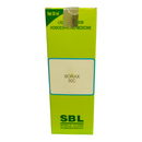 SBL Borax 30C homeopathic medicine box on a white background