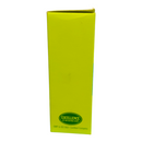 Yellow box with a green logo on a white background