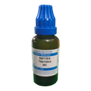Bottle of Baptisia Tinctoria 30C liquid dilution on a white background