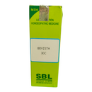 SBL Bovista 30c homeopathic medicine packaging on a white background