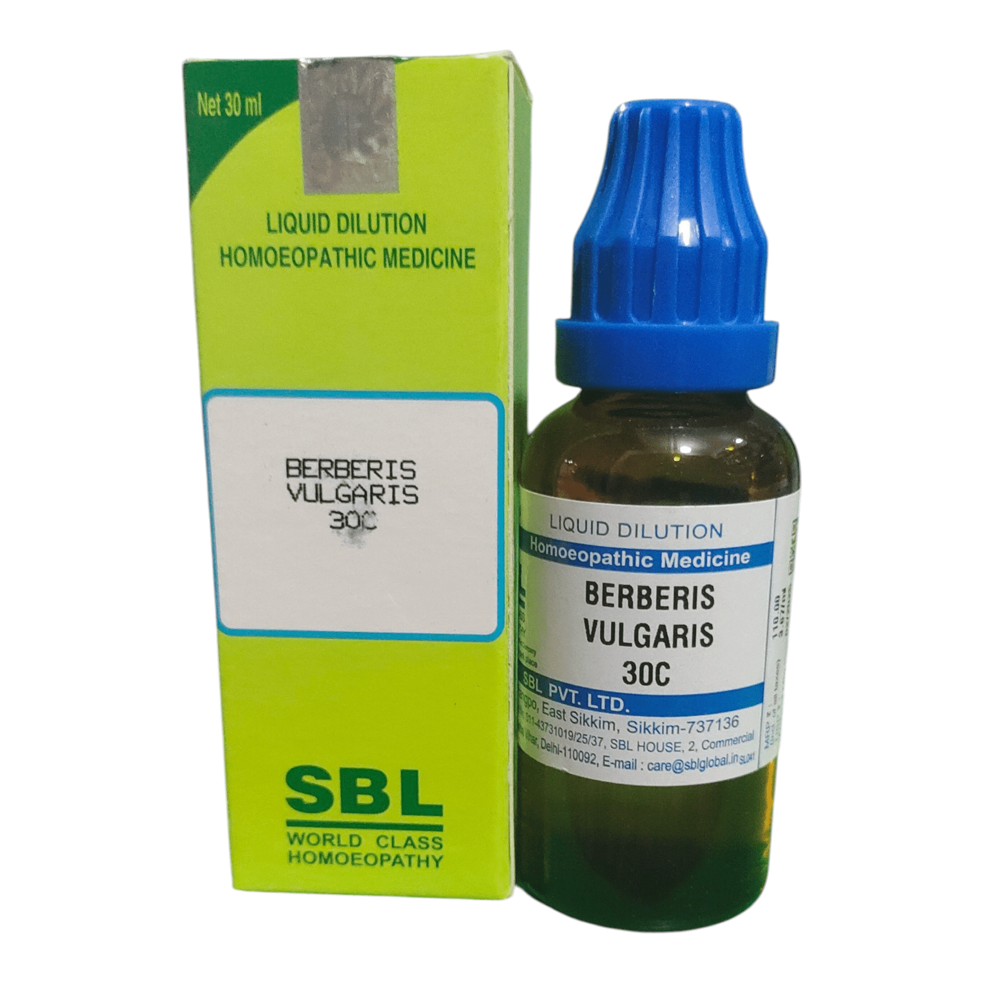 SBL BERBERIS VULGARIS 30C HOMEOPATHIC MEDICINE 30ML - Liquid - Bhanu Pratap