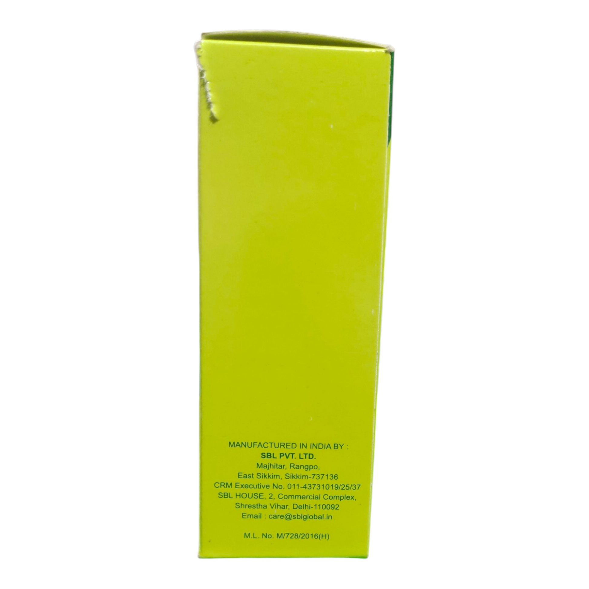 Green box with text on a white background