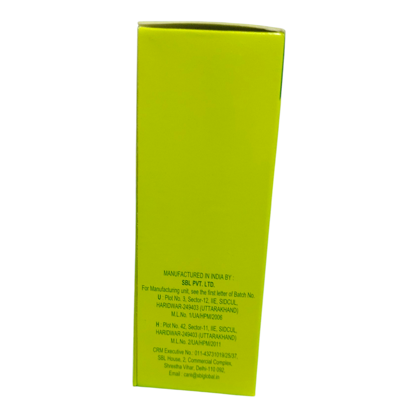 Green box with text on a white background