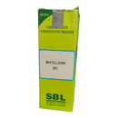 Green box of SBL Bacillinum 30C homeopathic medicine on a white background