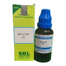 SBL homoeopathic medicine bottle and packaging on a white background